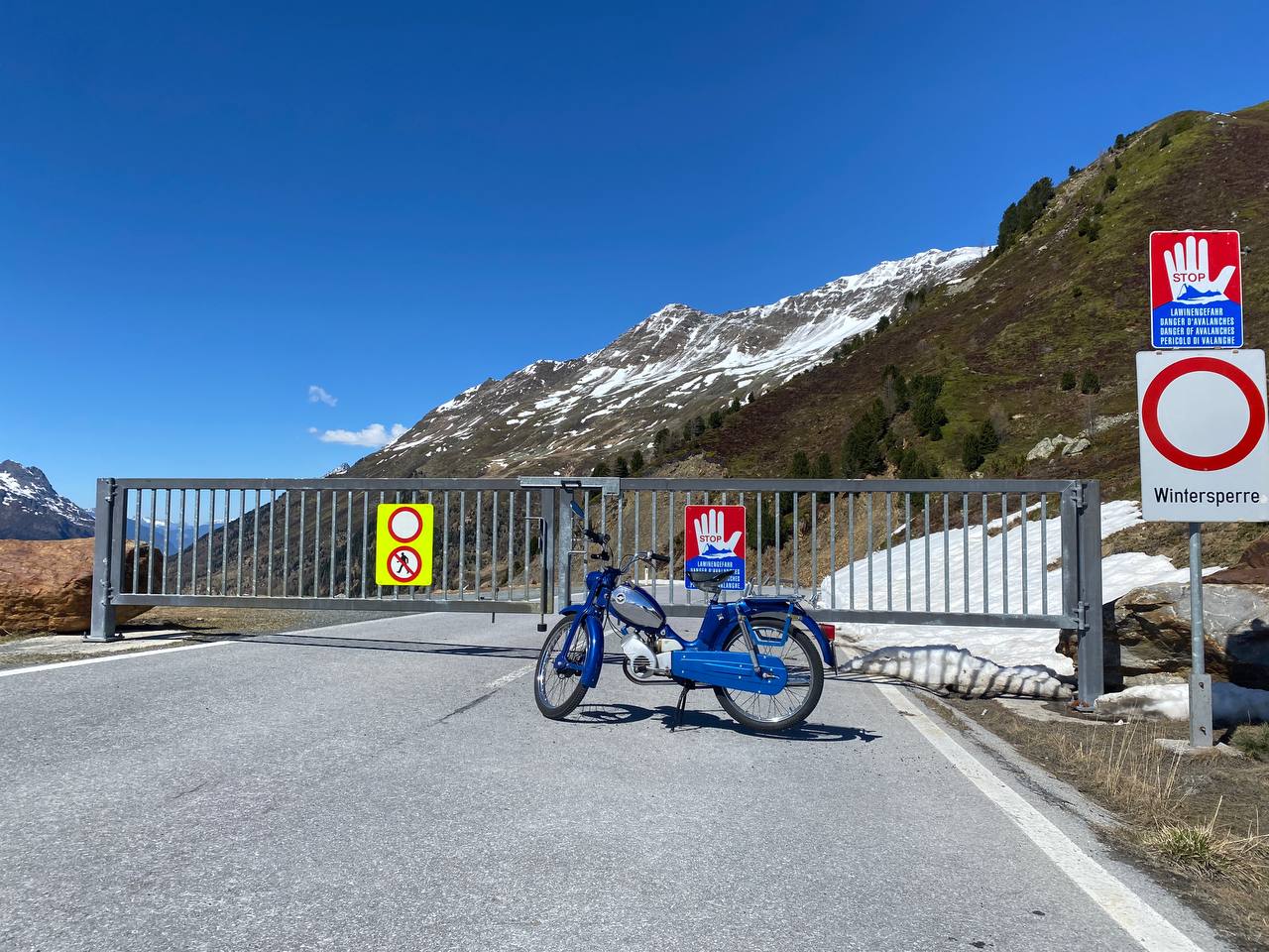 Die Zündapp Bergsteiger vor der Wintersperre