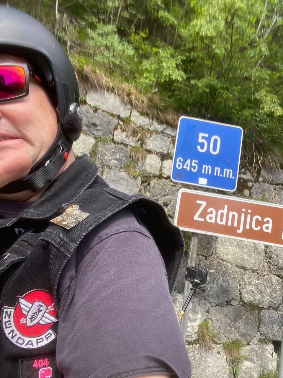 Manuel an Kehre 50 in Trenta — Beginn der Reise